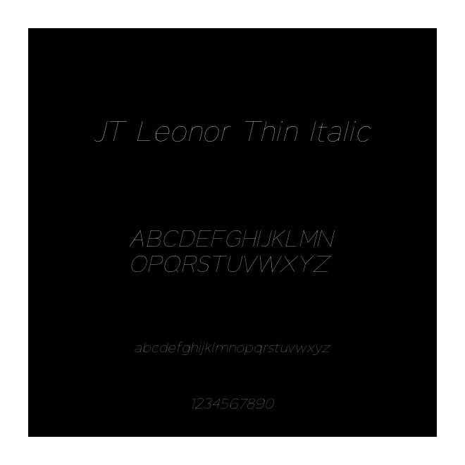JT Leonor Thin Italic