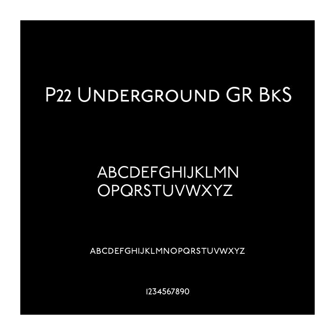 P22 Underground GR BkS