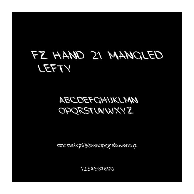 FZ HAND 21 MANGLED LEFTY