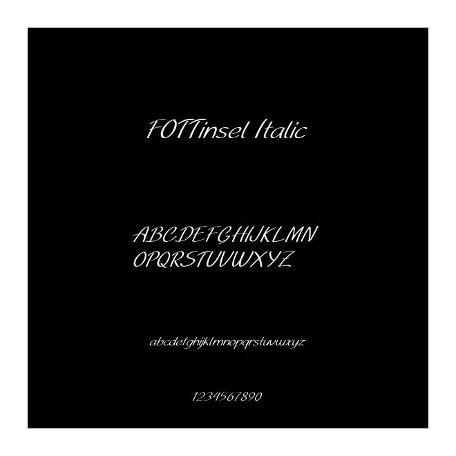 FOTTinsel Italic