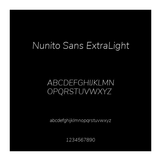 Nunito Sans ExtraLight