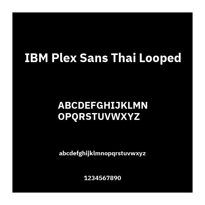 IBM Plex Sans Thai Looped