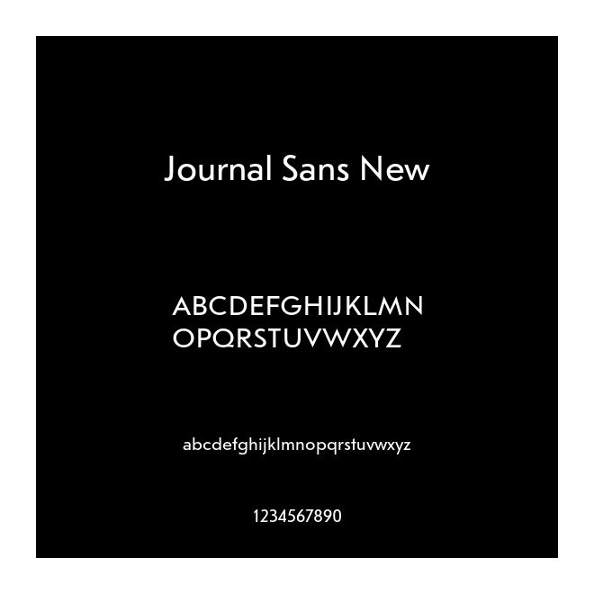 Journal Sans New