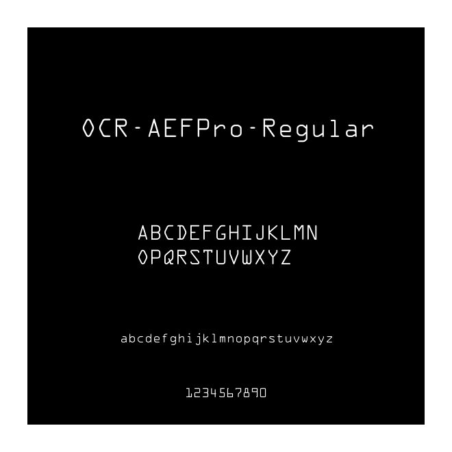 OCR-AEFPro-Regular