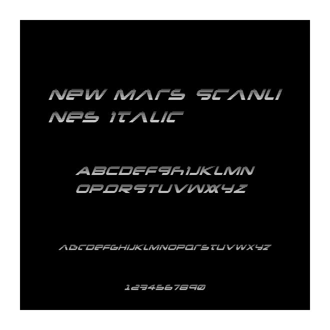 New Mars Scanlines Italic