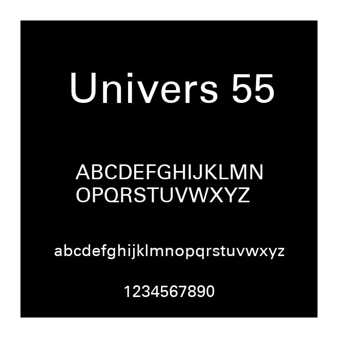Univers 55