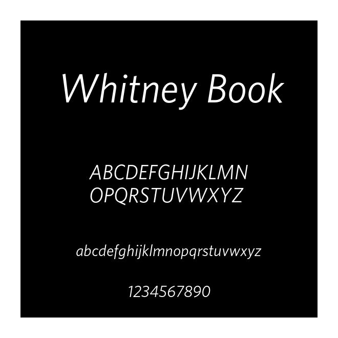 Whitney Book