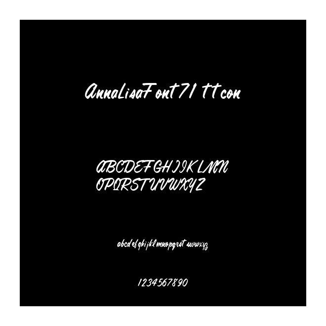 AnnaLisaFont71 ttcon