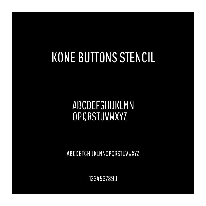 KONE Buttons Stencil