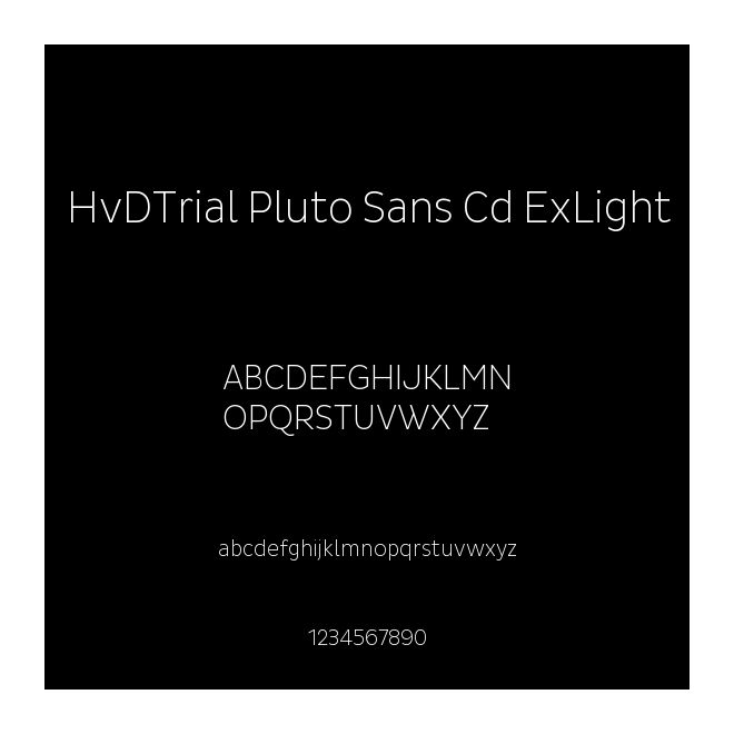 HvDTrial Pluto Sans Cd ExLight