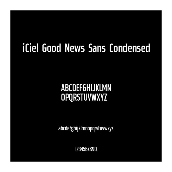 iCiel Good News Sans Condensed