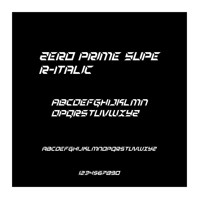 Zero Prime Super-Italic