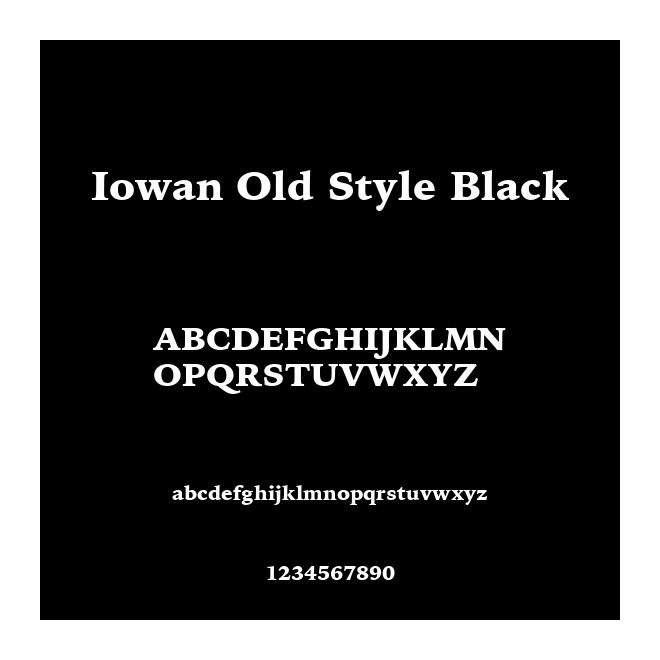 Iowan Old Style Black