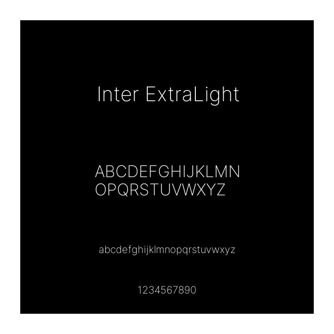 Inter ExtraLight