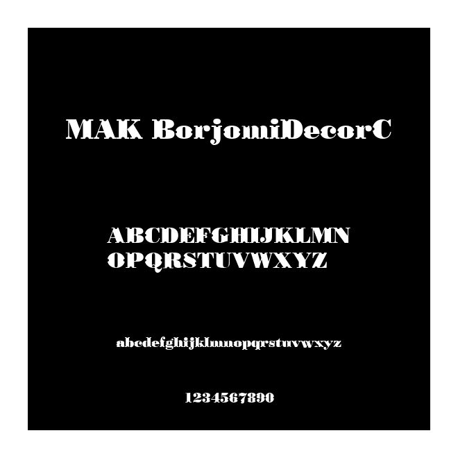 MAK BorjomiDecorC