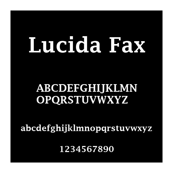 Lucida Fax