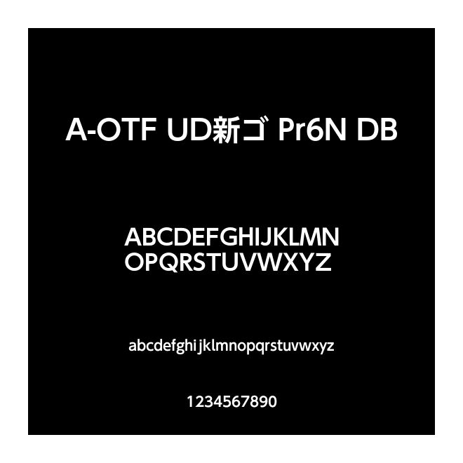 A-OTF UD新ゴ Pr6N DB