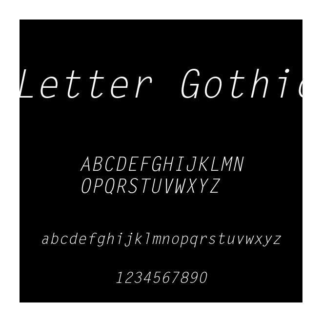 Letter Gothic