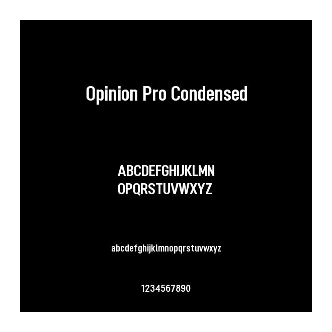 Opinion Pro Condensed