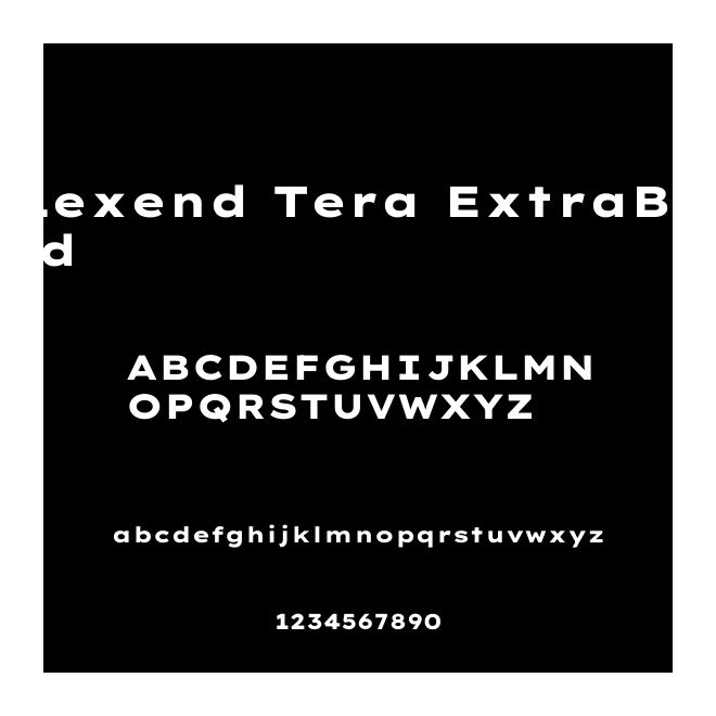Lexend Tera ExtraBold