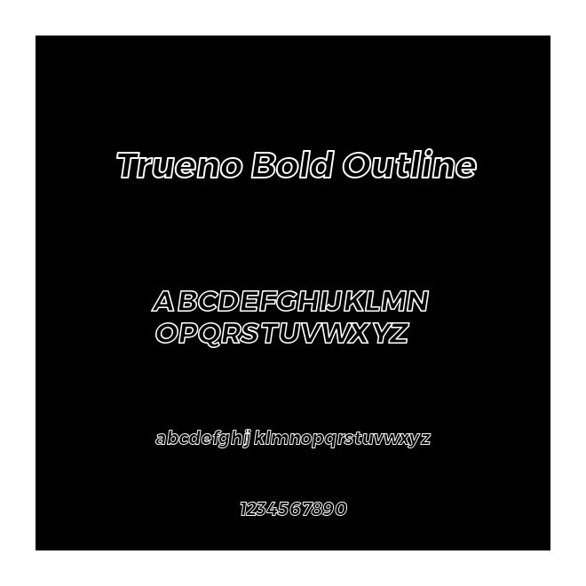 Trueno Bold Outline