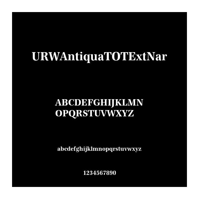 URWAntiquaTOTExtNar