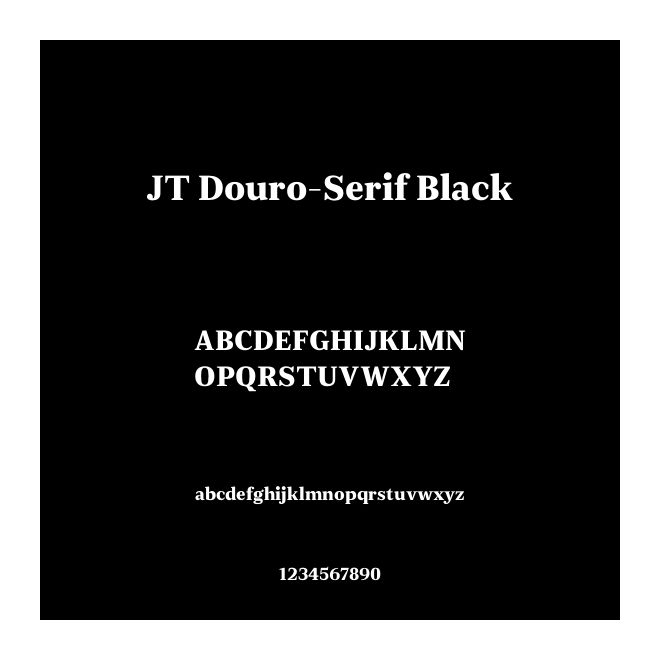 JT Douro-Serif Black
