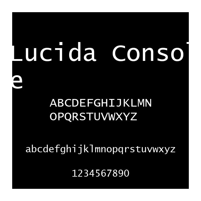Lucida Console