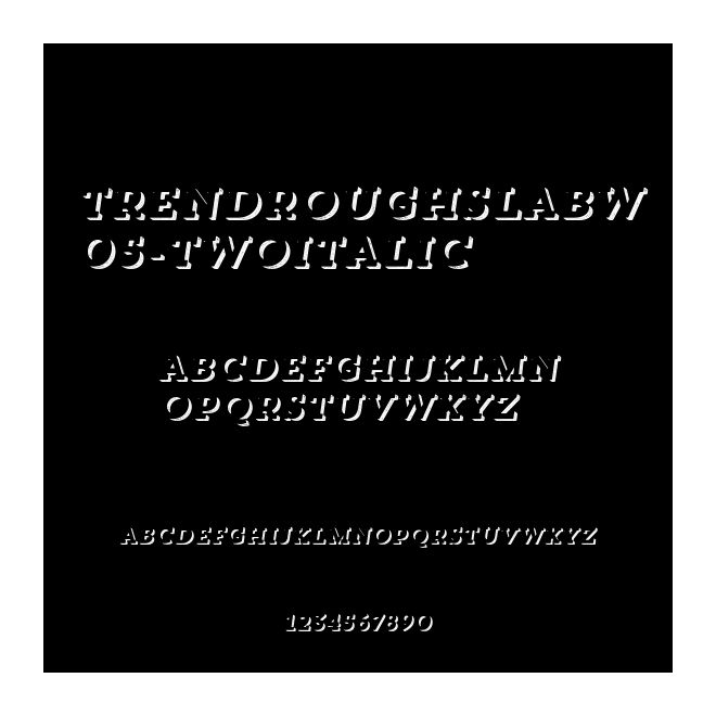 TrendRoughSlabW05-TwoItalic