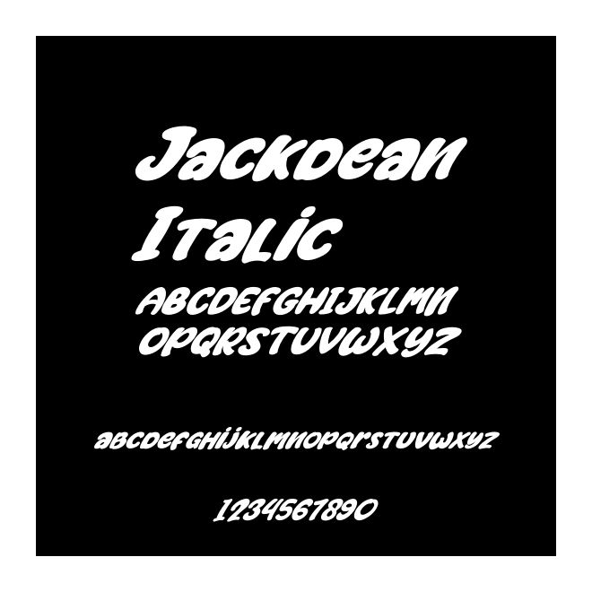Jackdean Italic