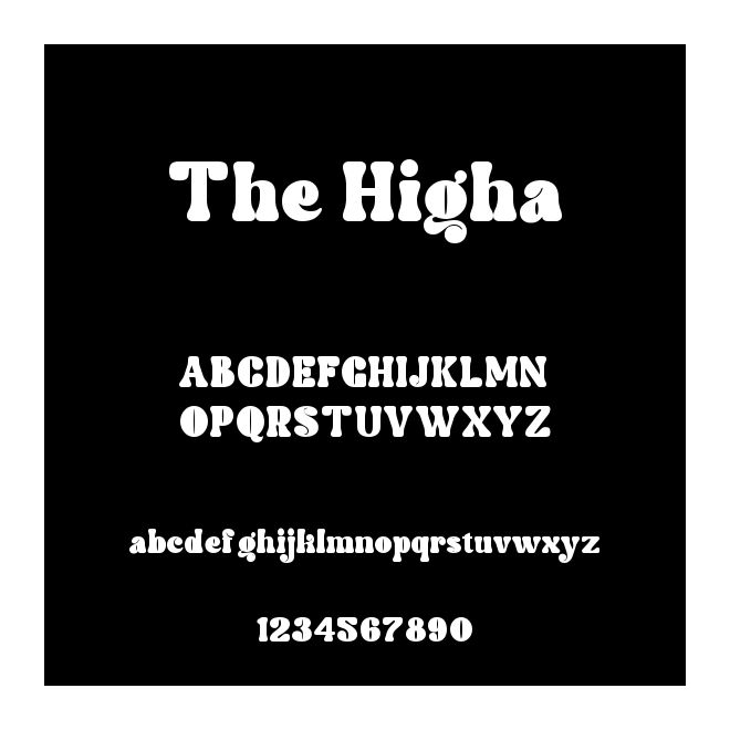 Higha The Higha字体免费下载和在线预览-印图网
