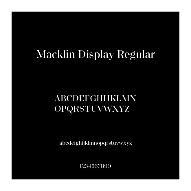 Macklin Display Regular