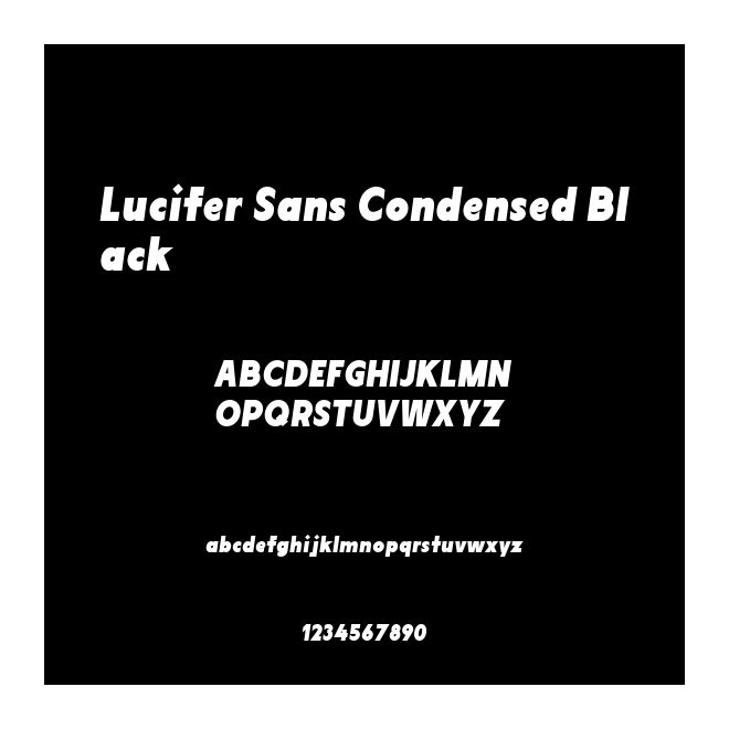 Lucifer Sans Condensed Black