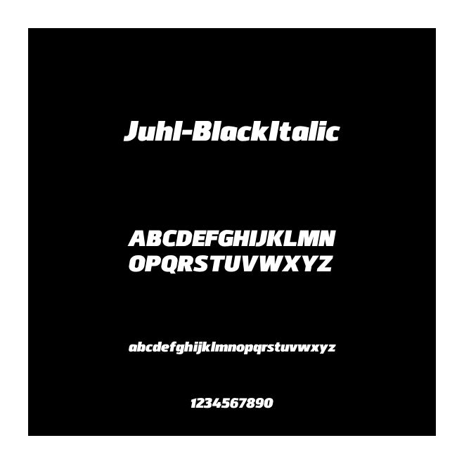 Juhl-BlackItalic