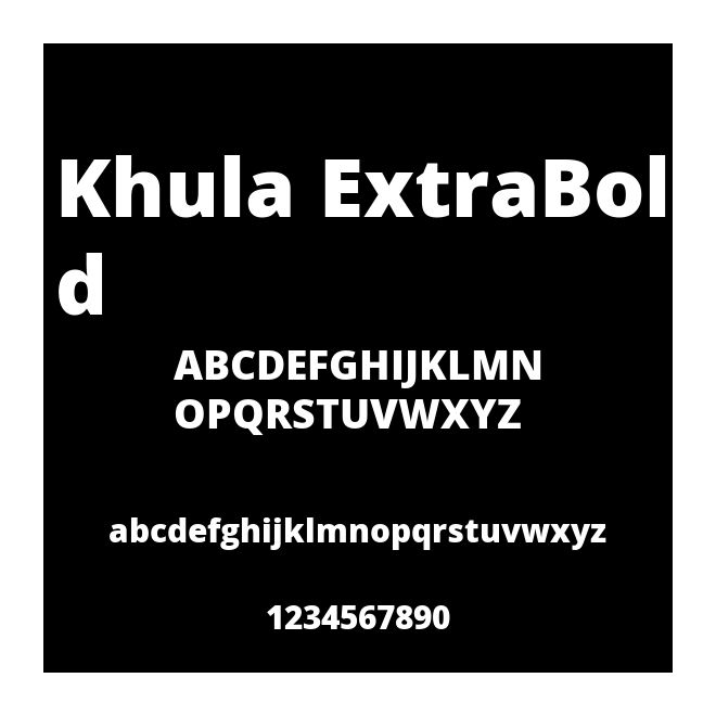 Khula ExtraBold