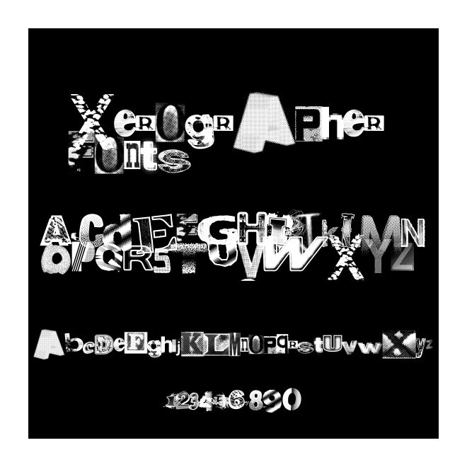 Xerographer Fonts