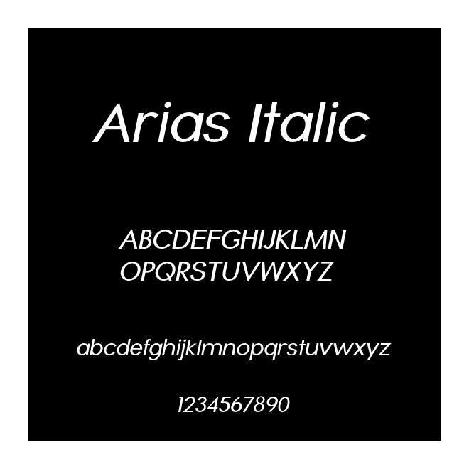 Arias Italic