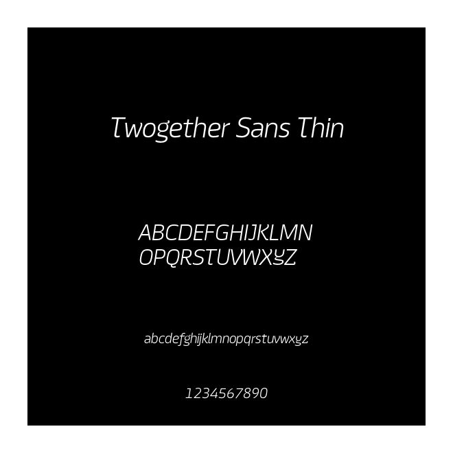 Twogether Sans Thin