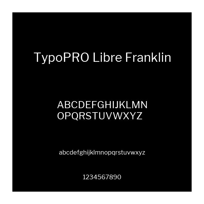 TypoPRO Libre Franklin