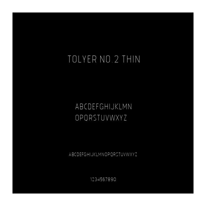 Tolyer No.2 Thin
