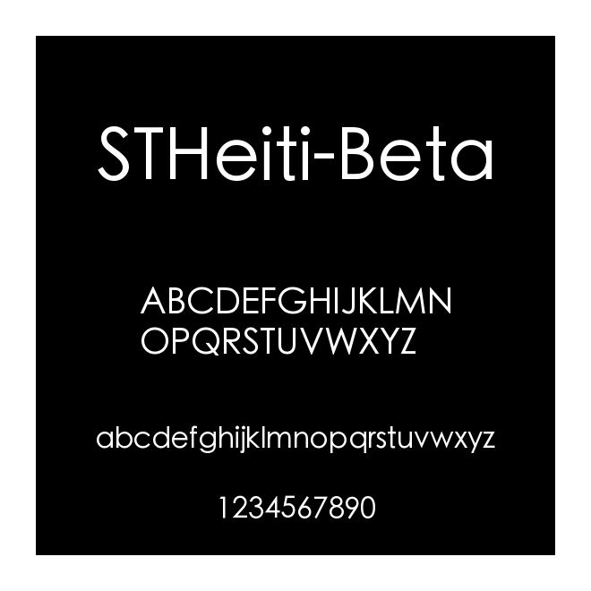 STHeiti-Beta