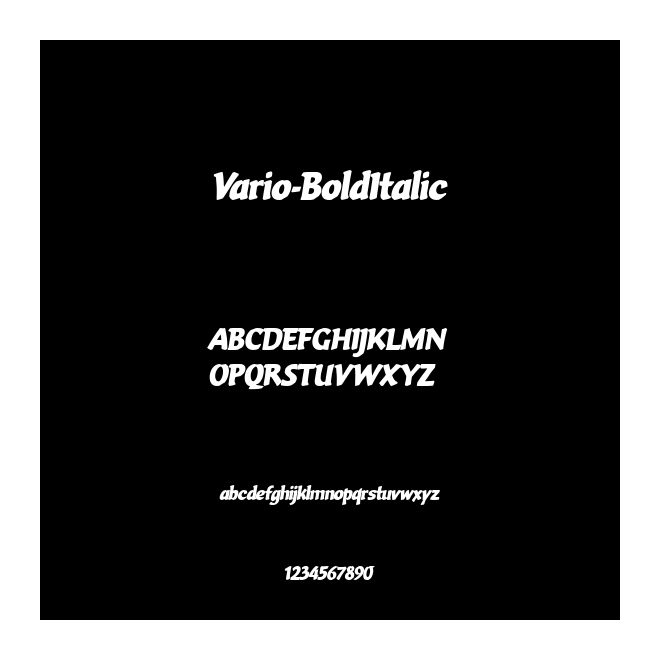 Vario-BoldItalic