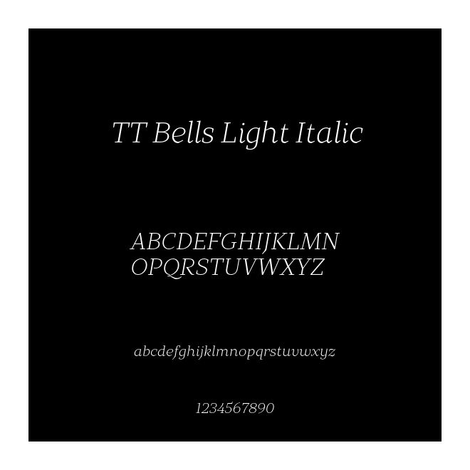 TT Bells Light Italic