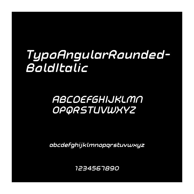TypoAngularRounded-BoldItalic