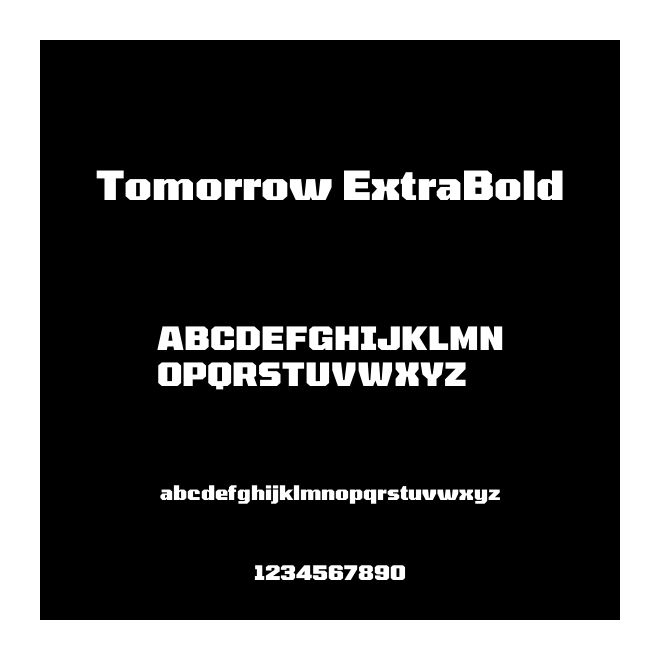 Tomorrow ExtraBold
