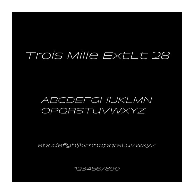 Trois Mille ExtLt 28
