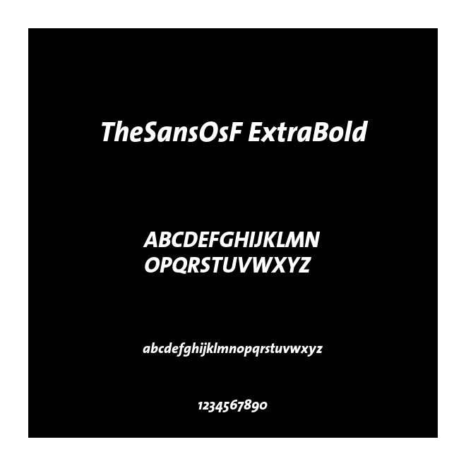 TheSansOsF ExtraBold