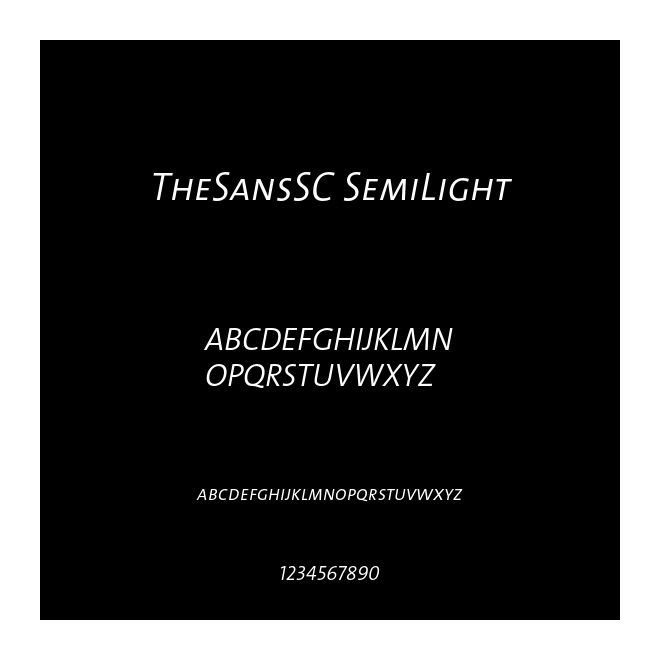TheSansSC SemiLight