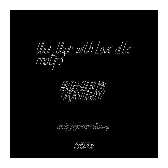 Ubur Ubur with Love alternatif3