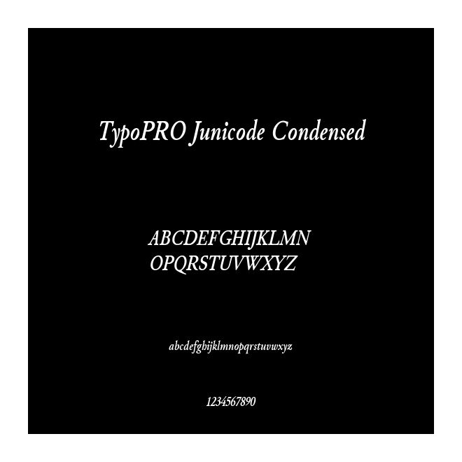 TypoPRO Junicode Condensed